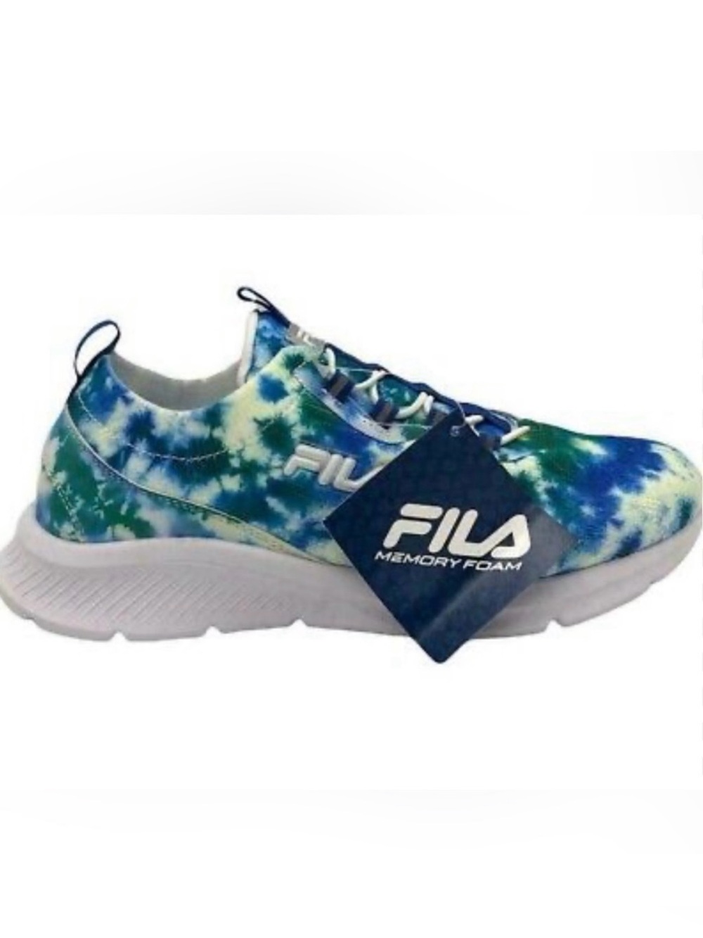 New with Box Fila Blue tie dye Skyway 2.0 running shoe.Brand new.Size 9W